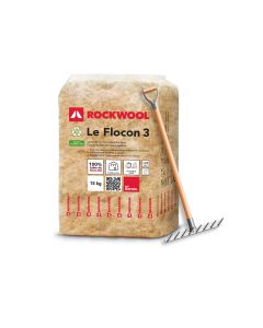 Laine de roche vrac à épandre Le Flocon 3 - sac 15kg ROCKWOOL