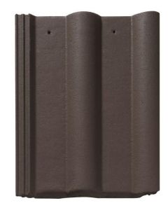 TUILE DOUBLE ROMANE BRUNE