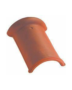 Faîtière demi ronde à emboîtement universelle terre cuite - flammé rustique