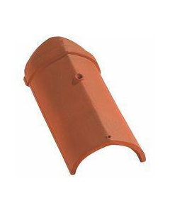 About d'arêtier à emboitement universelle terre cuite flammé rustique - long. 44,5 cm