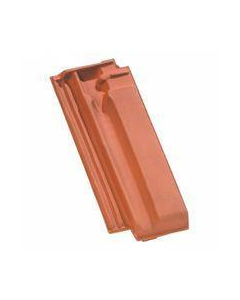 Demi tuile terre cuite terroise flammé rustique