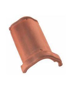 Faîtière ondulée à emboîtement terre cuite - terroise flammé rustique