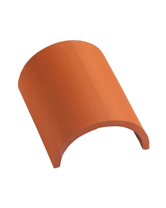 Faîtière demi ronde sans emboîtement universelle terre cuite - terre d'allier