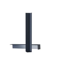 Angle Ext 90° PVC Anthracite HT 300 mm pour Rivecel L9