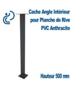 Angle Int 90° PVC Anthracite HT 500 mm pour Rivecel L9