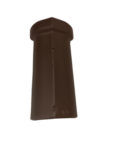 About d'arêtier à emboitement universelle terre cuite vieilli masse - long. 44,5 cm