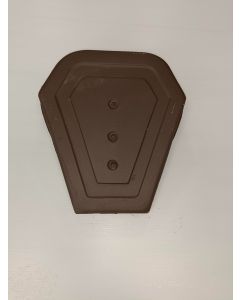 Fronton de rive universelle terre cuite vieilli masse - long. 35 cm x larg. 33,5 cm