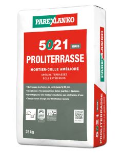 Mortier colle pour carrelage amélioré - c2 5021 PROLITERRASSE Gris Sac 25kg