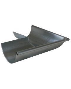 Angle de gouttière extérieur 1/2r - zinc naturel soudée bd 14 dév 333