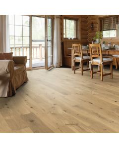 Parquet chêne invisible sauvage brossé planche large 4V 13,5x180 - Haro