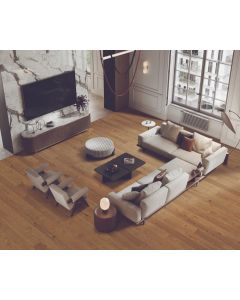 Parquet chêne nature brossé planche large 2V 12x180x2200 - Haro