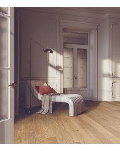 Parquet chêne invisible nature brossé planche large 2V 12x180x2200 - Haro