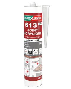 Mastic acrylique 613 joint acrylique blanc - cartouche de 300 ml