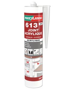 Mastic acrylique 613 joint acrylique gris - cartouche de 300 ml