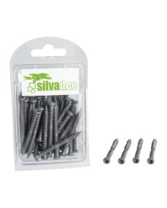 Vis spéciale composite inox 5x50mm gris clair - sachet de 50 pièces