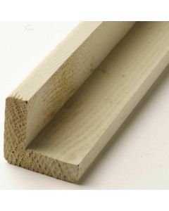 BAGUETTE ANGLE SAPIN NORD 45/45 4,50M TRAITE AUTOCLAVE - CLASSE 3 MARRON