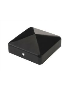 Chapeau de poteau noir - 91 x 91