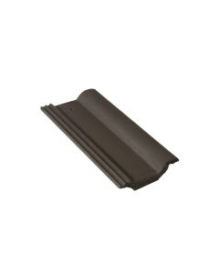 Demi-tuile Double Romane béton minéral brun - 420x180 mm