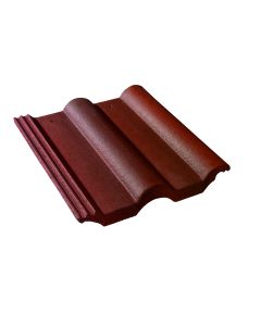 TUILE DOUBLE ROMANE ROUGE VIEILLI