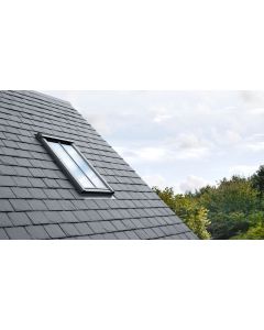 Raccord sur toiture EDL MK04 0000 pour ardoises - pose tranditionnelle - larg. 78cm x haut. 98cm Gris