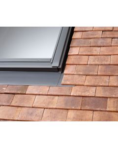 Raccord sur toiture EDP CK02 0000 pour petites tuiles plates - pose traditionnelle - larg. 55cm x haut. 78cm Gris