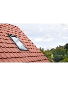 Raccord sur toiture EDW CK02 0700C2 pour tuiles - pose traditionnelle - larg. 55cm x haut. 78cm Rouge brun