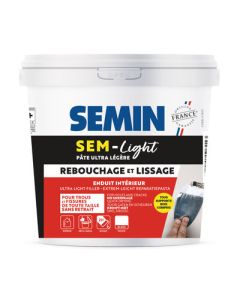 Enduit de rebouchage SEM LIGHT pot de 1 L