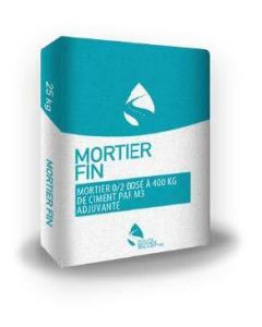 MORTIER FIN 0/2 HYDROFUGE SAC DE 25KG
