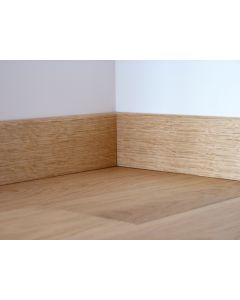 Plinthe à parquet plaquée - chêne topaze 14x80 2,20m