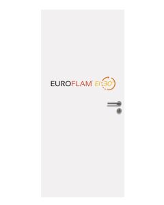 Porte Euroflam prépeinte EI30 204 X 73