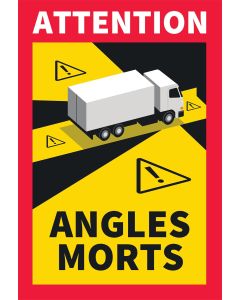 Angles morts camion 250x170mm adhésif