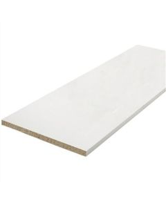 Tablette mélaminé blanc 18mm - 2500x500 - Finition givre - 2 chants abs 4/10ème