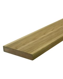 Lame terrasse pin strié 27x145 A/B - 4,20m vert