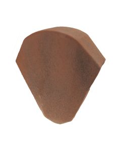 Fronton uni à emboitement (ecusson) brun chagny