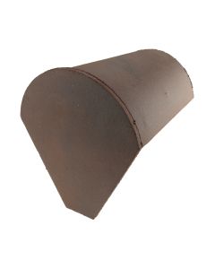 Fronton de faitière demi ronde rouge flamme mureaux