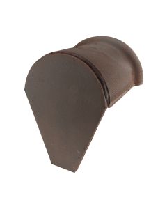 Fronton de faitière ronde ventilation à recouvrement rouge flamme mureaux