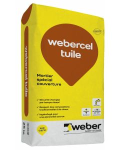 WEBER.CEL TUILE BLANC CASSE SAC 25 KG