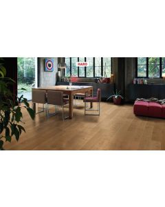 Parquet chêne markant brun 4V planche large 13,5x180 - Haro