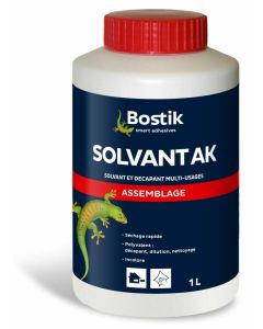 BOSTIK - Solvant AK pour nettoyage et dilution - boîte de 1l
