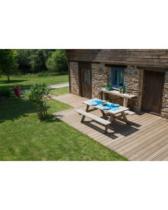 Lame terrasse pin strié 27x145 - 3,60m vert