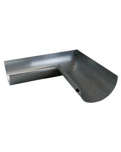 Angle de gouttière intérieur 1/2r - zinc naturel soudée bd 14 dév 333