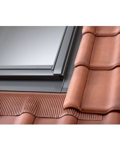 Raccord sur toiture EDJ CK02 0700C2 pour tuiles - pose encastrées - larg. 55cm x haut. 78cm Rouge brun