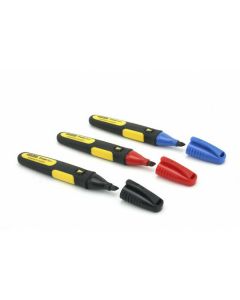 Marqueur 3 couleurs pointe large biseautée ? carte 3pcs ? fatmax (brochable)