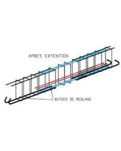 Poutre extensible 12x30 300/350 HTR 30 LGR 4.00