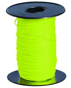 Cordeau polypro tresse jaune fluo 100m fil 1,5mm